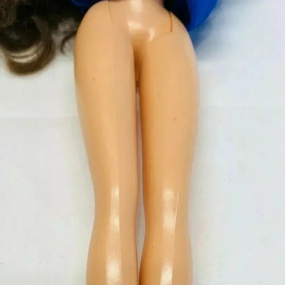 DISNEY MEGARA HERCULES Fashion Barbie Doll Long Brunette Blue Gown 12" Tall Used - Picture 12 of 12